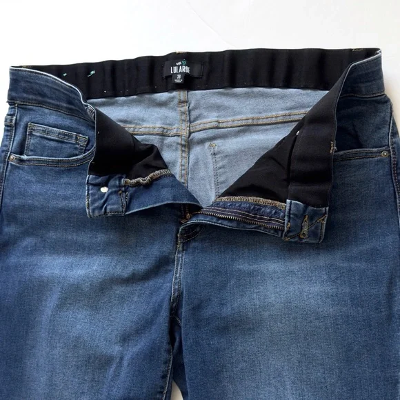 Lularoe Magic Waist Skinny Fit Bootcut Jeans 38 Stretch Comfy Mom Medium Wash - Picture 6 of 14